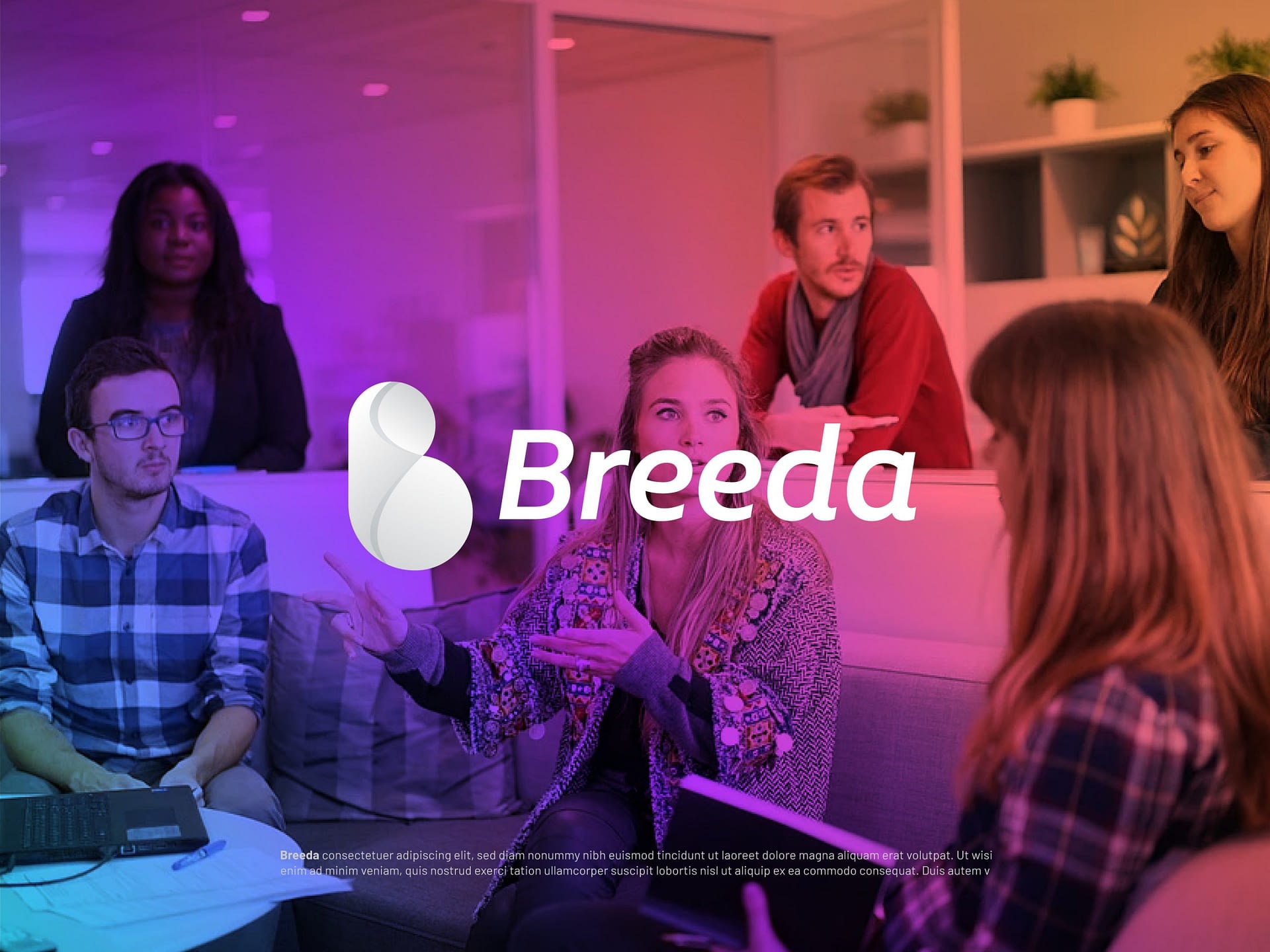 B letter logo design for Breeda